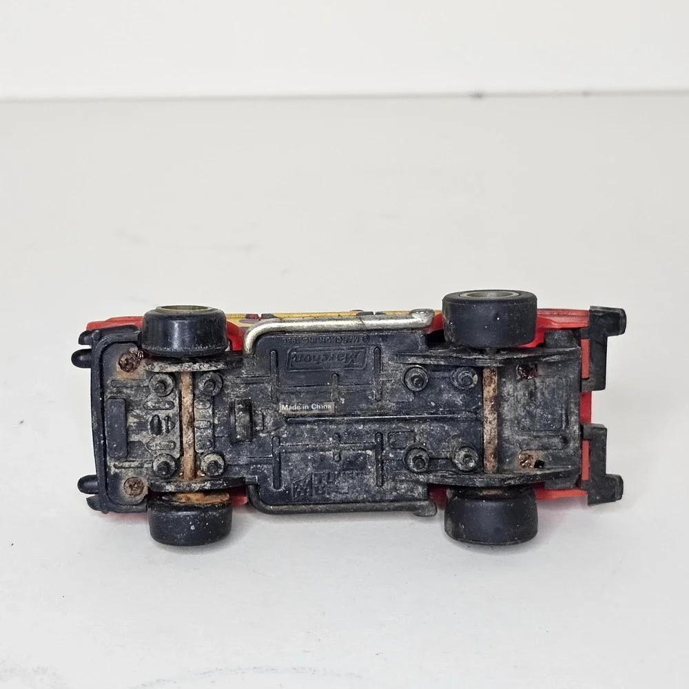 Marchon Road Busters 1957 Chevy Bel Air Slot Car Red Flame Hot Rod 1988 Vintage